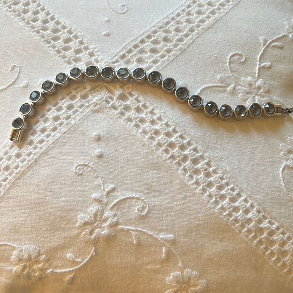 Touchstone Crystal by Swarovski Grey crystal bracelet